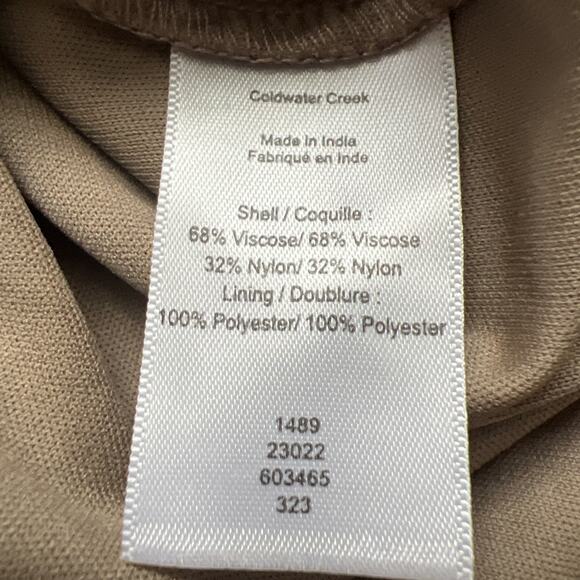 Coldwater Creek Blouse Women LP Floral Velvet Burn Out Pull Over Tunic Boho - Picture 4 of 13